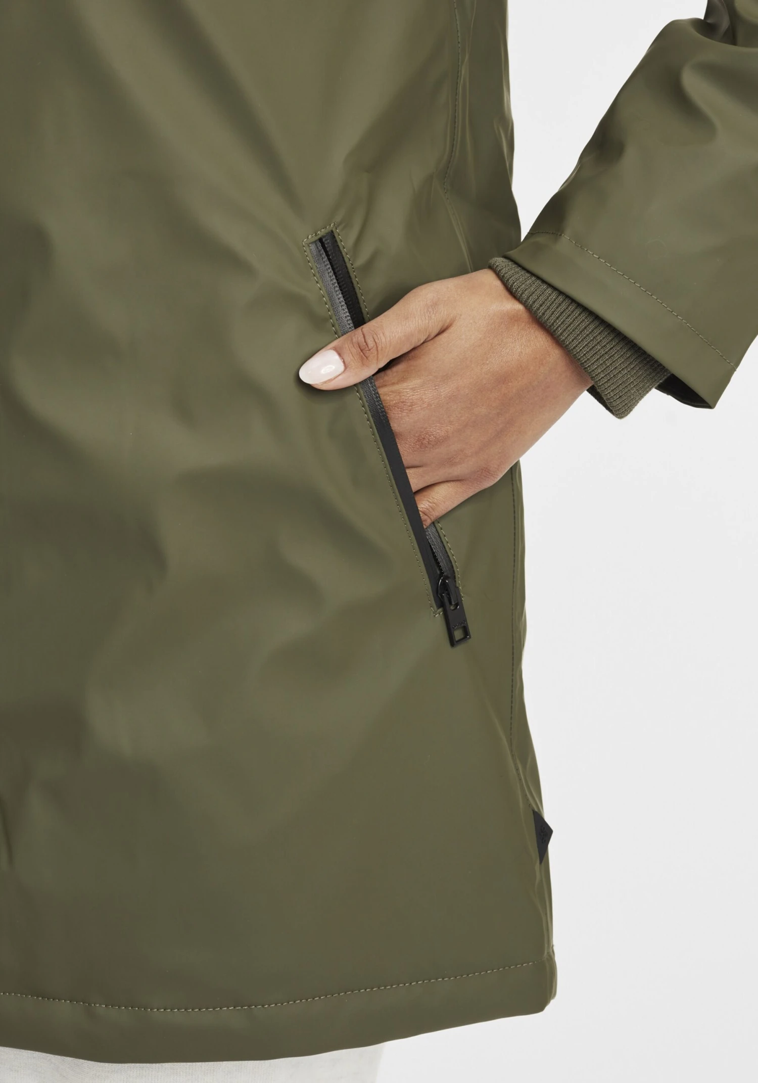 OXMO Übergangsjacken Regenjacke Janina Frauen Khaki – Bild 6