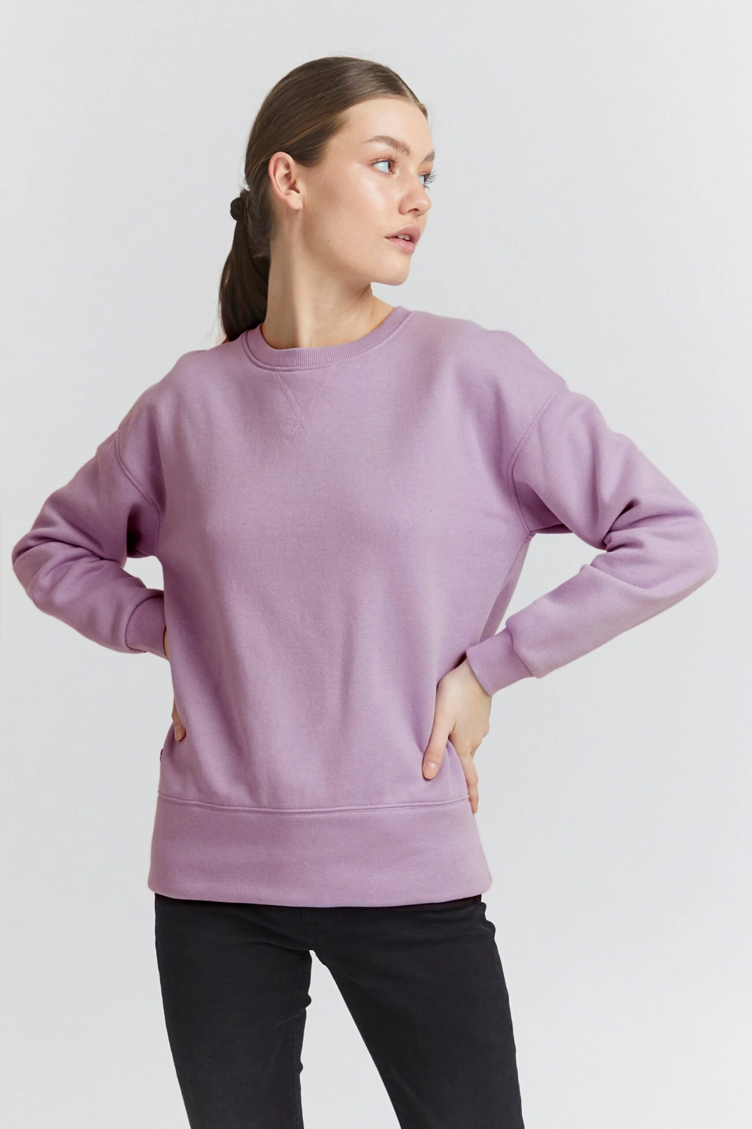 OXMO Sweatshirts Sweatshirt Holma Frauen Flieder – Bild 2
