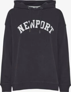 OXMO Kapuzenpullover Kapuzensweatshirt Colisa Frauen Schwarz