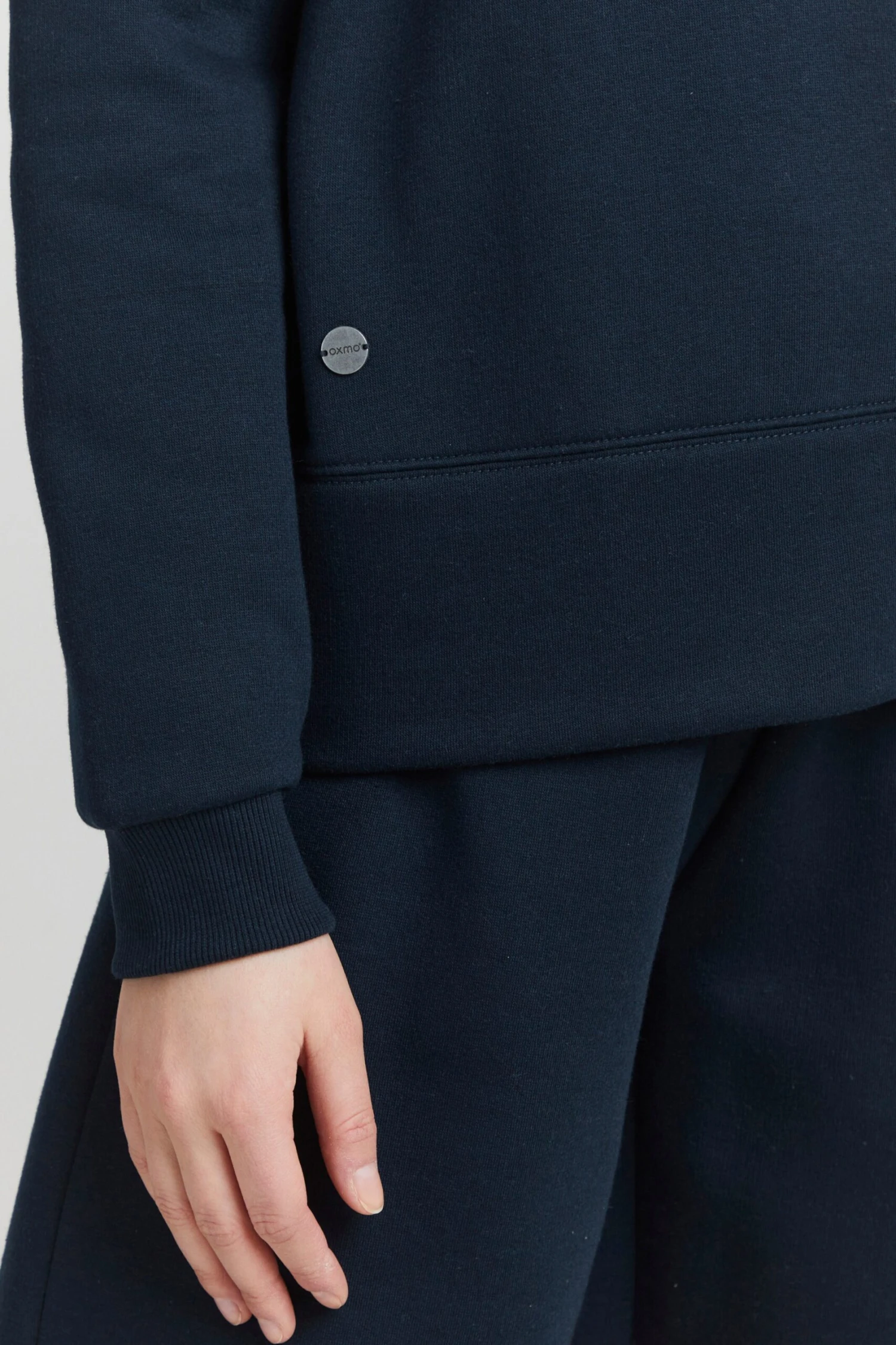 OXMO Sweatjacken Sweatjacke Frauen Navy – Bild 6