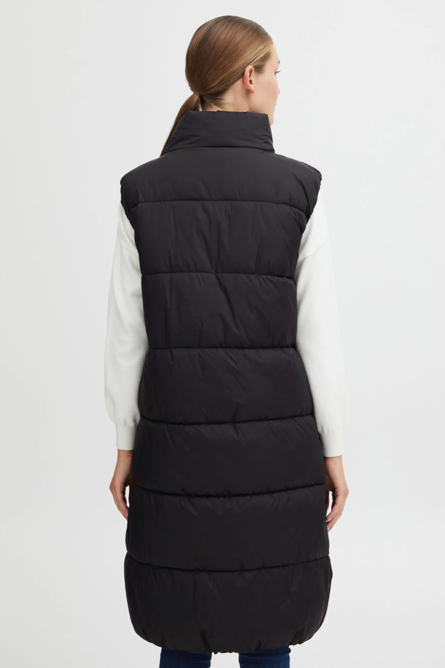 OXMO Westen Steppweste Bodani Frauen Schwarz – Bild 3