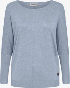 OXMO Pullover Strickpullover Herdis Frauen Blau