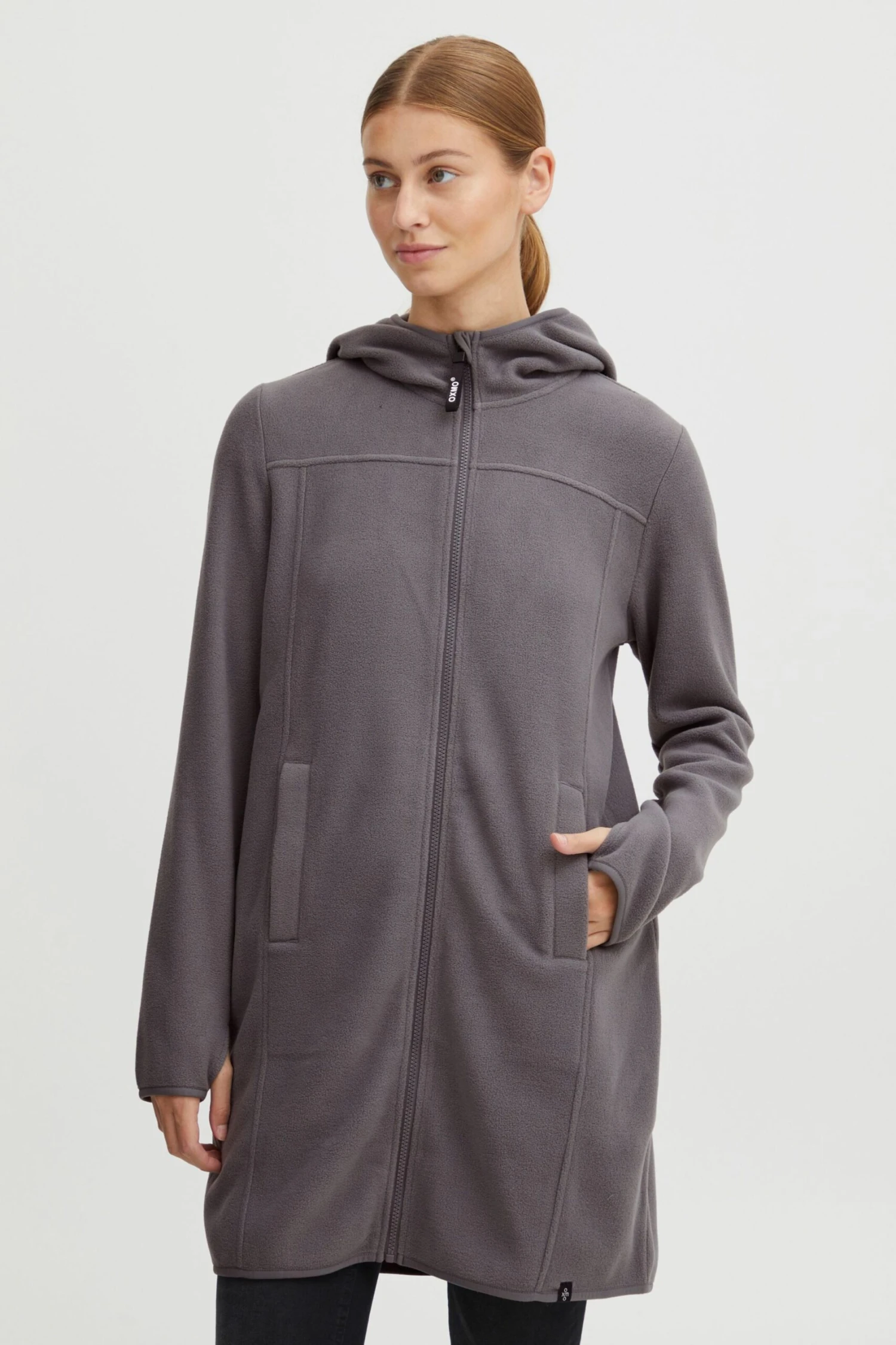 OXMO Übergangsjacken Fleecejacke Fine Frauen Grau – Bild 2