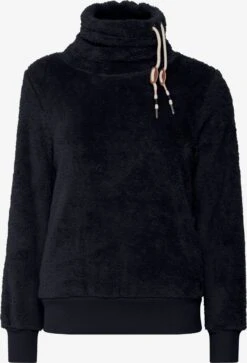 OXMO Pullover Fleecepullover ANNIKI Frauen Blaumeliert