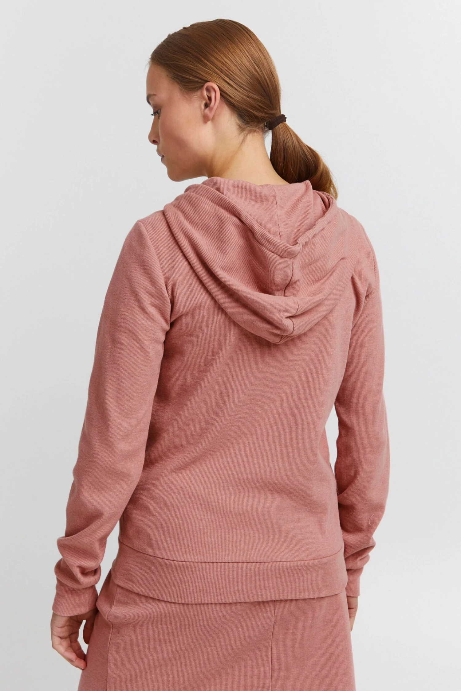 OXMO Sweatjacken Kapuzensweatshirtjacke Lova Frauen Rosa – Bild 4
