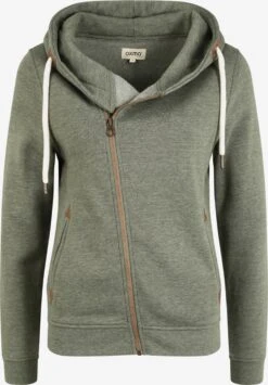 OXMO Sweatjacken Kapuzensweatjacke Vicky Frauen Grün / Khaki