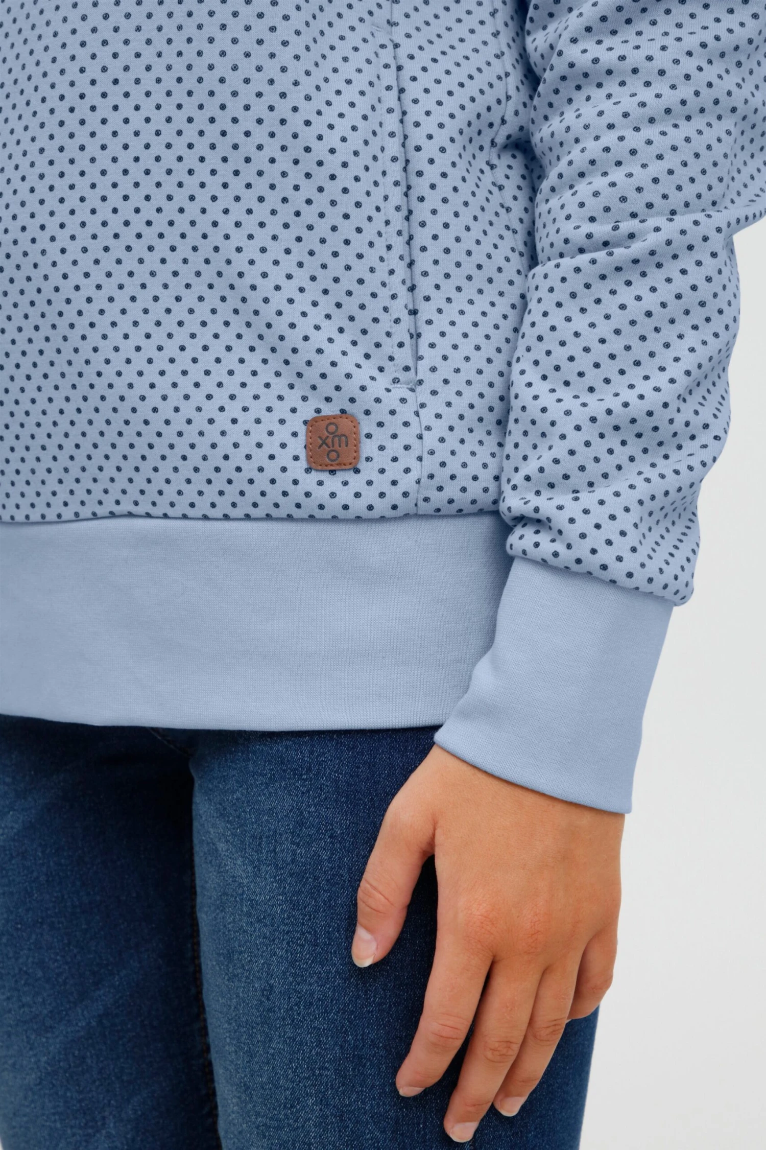 OXMO Pullover Kapuzenpullover Vera Frauen Hellblau – Bild 6