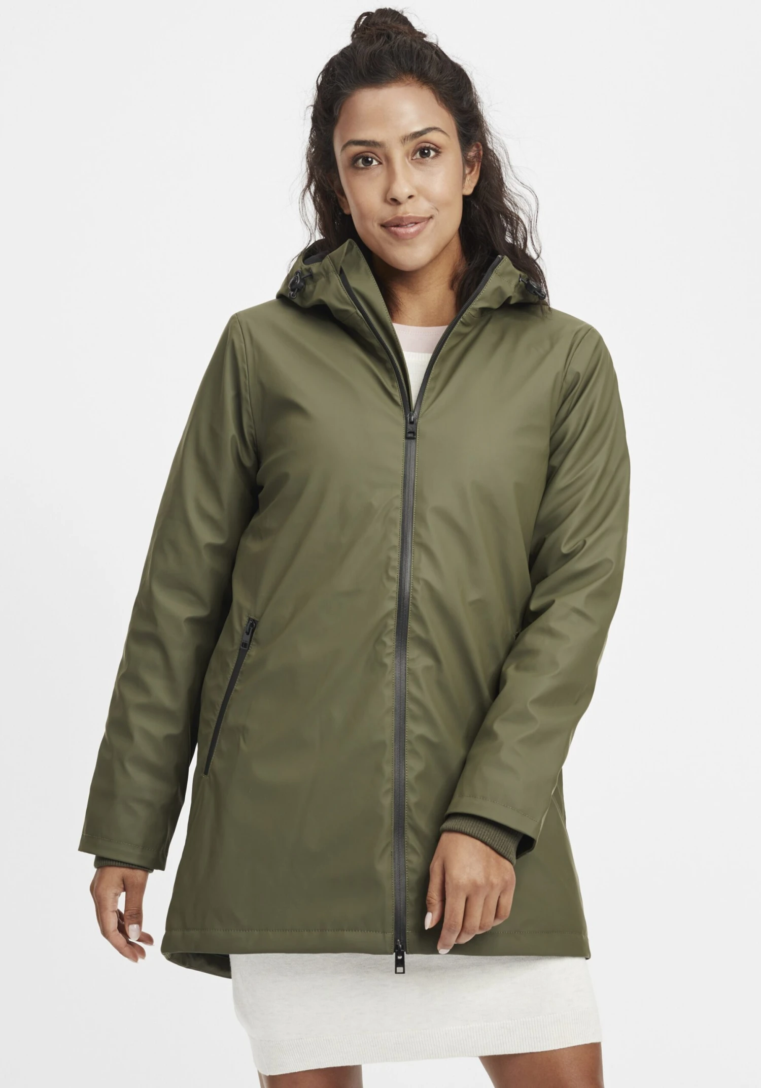 OXMO Übergangsjacken Regenjacke Janina Frauen Khaki – Bild 2