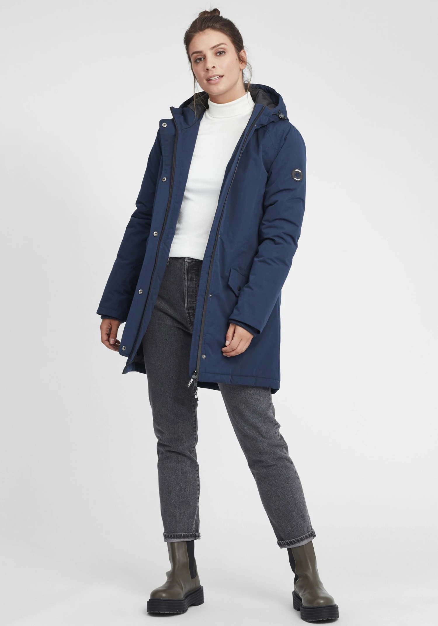 OXMO Jacken Parka Tamila Frauen Dunkelblau – Bild 3