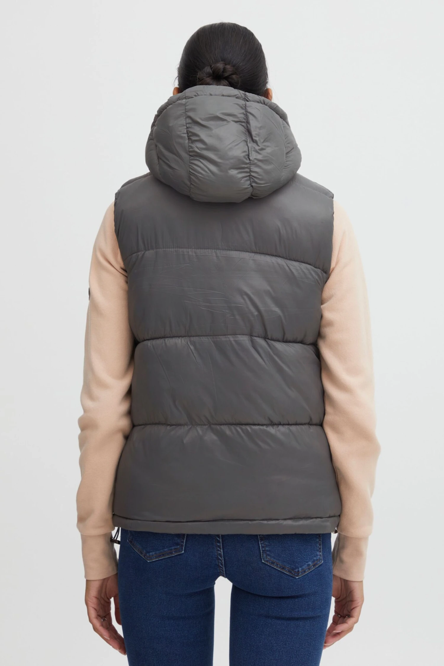 OXMO Westen Steppweste Tabita Frauen Grau – Bild 3