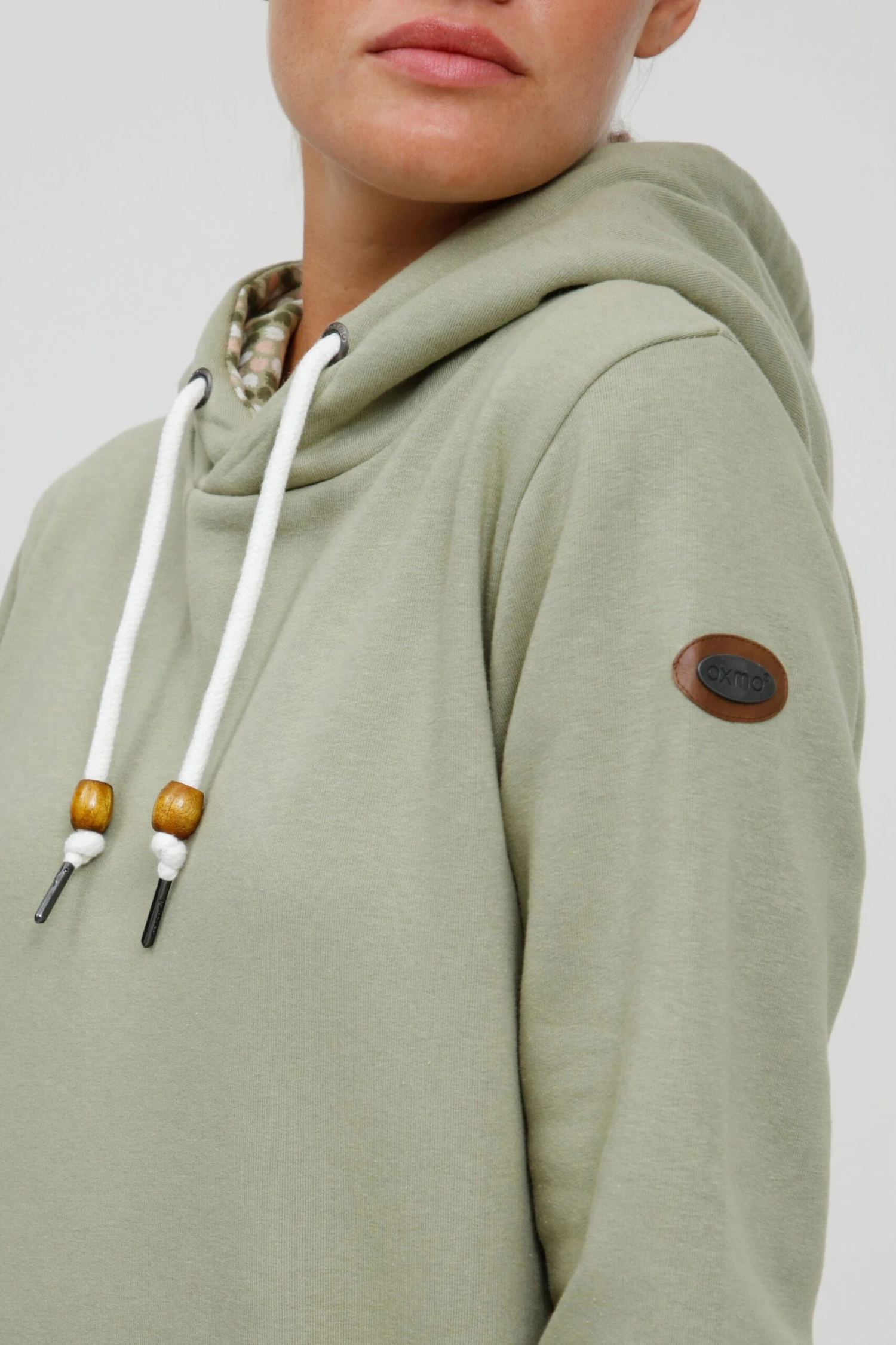 OXMO Pullover Kapuzenpullover ULRIKA Frauen Grün – Bild 6