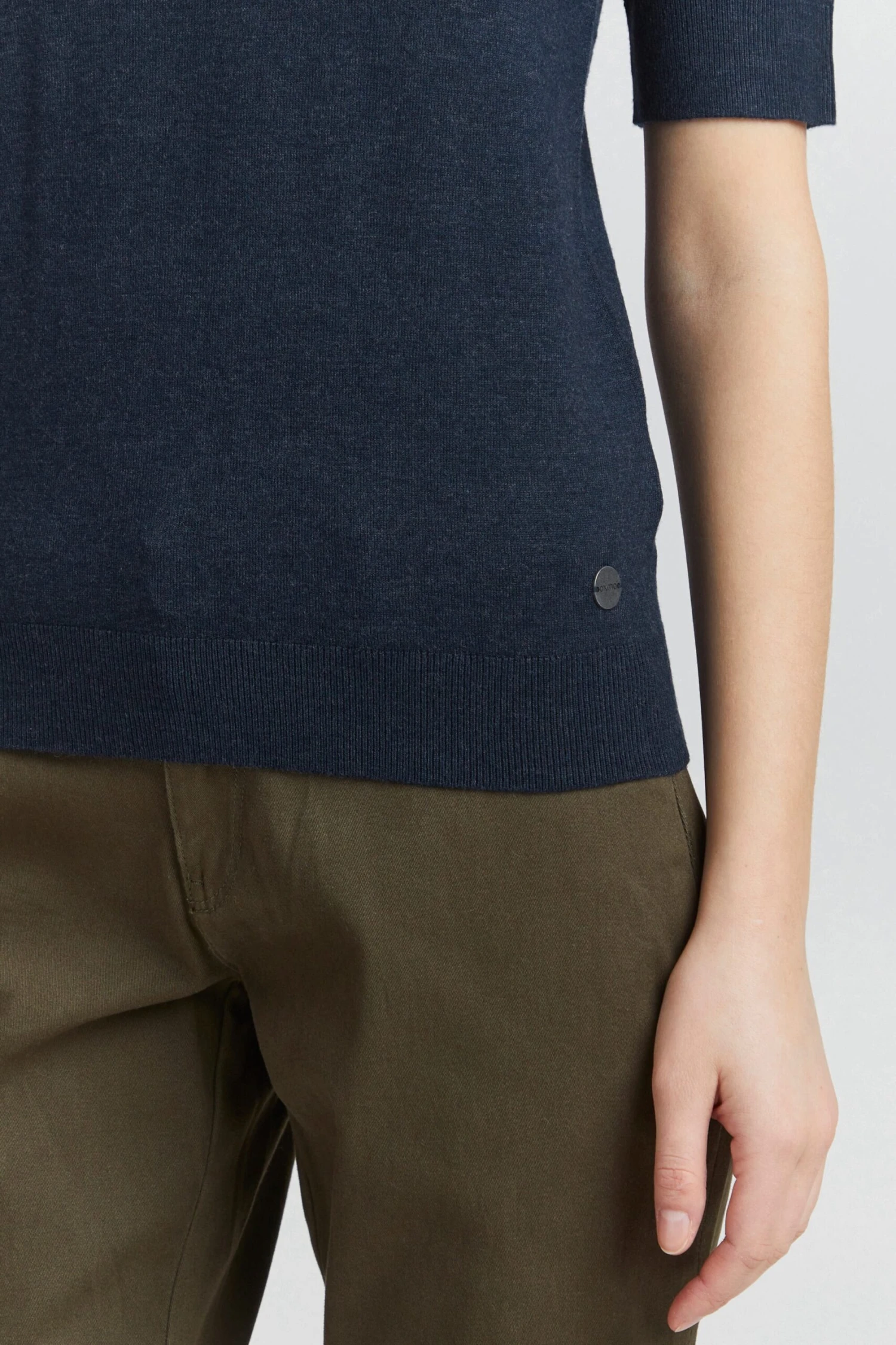 OXMO Pullover Strickpullover Helin Frauen Dunkelblau – Bild 6