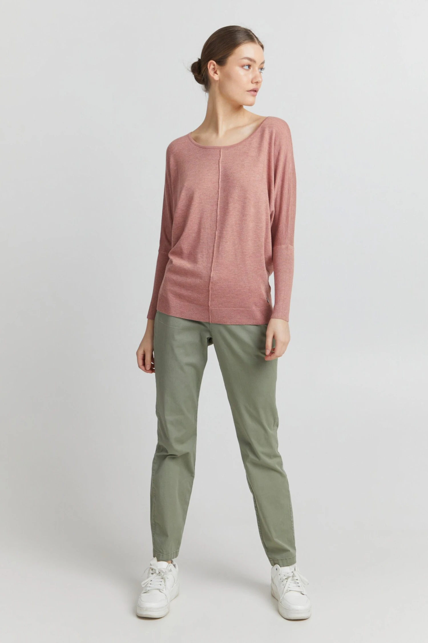 OXMO Pullover Strickpullover Herdis Frauen Rosa – Bild 3