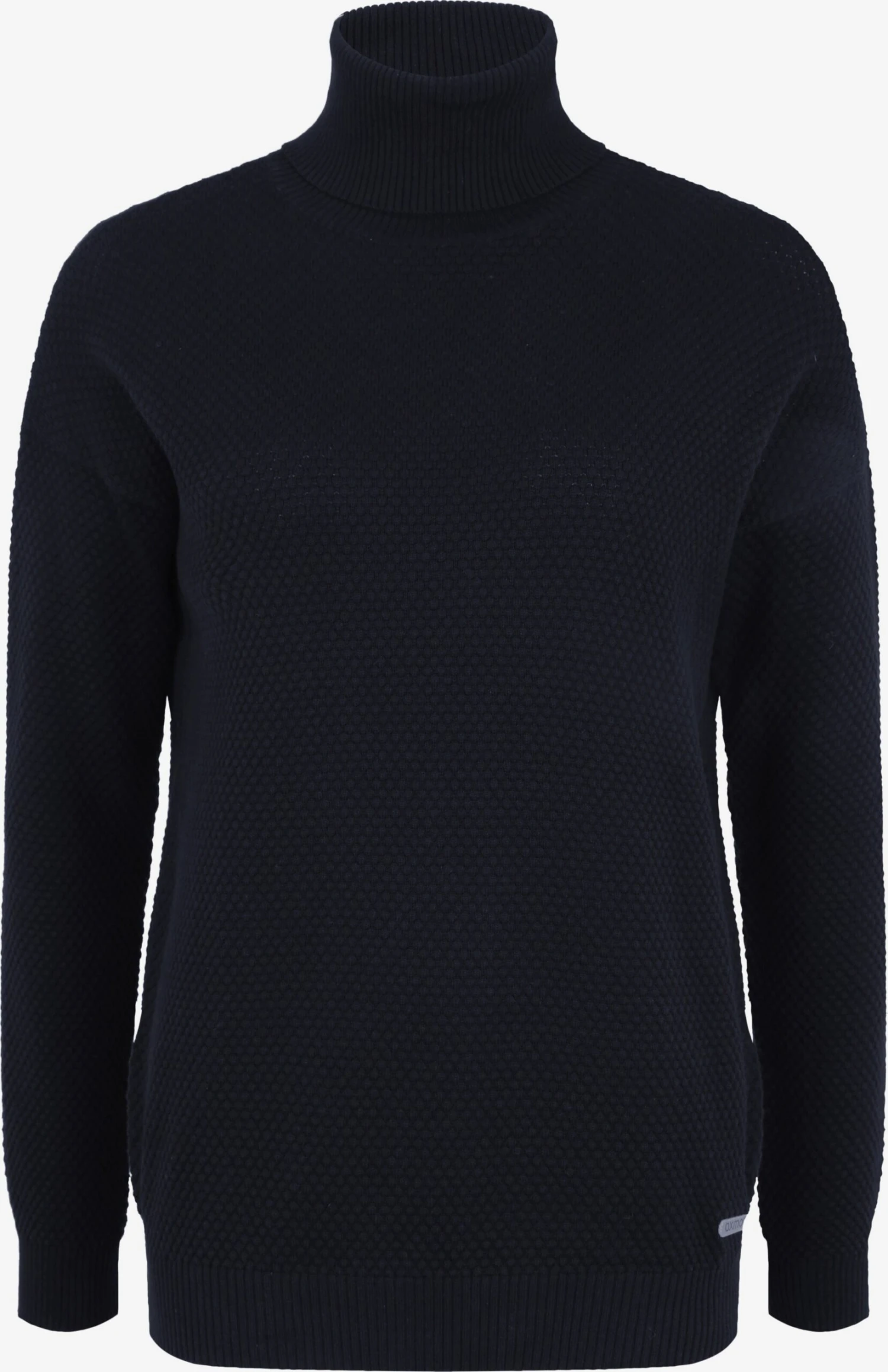 OXMO Strickjacken Rollkragenpullover Sina Frauen Blau