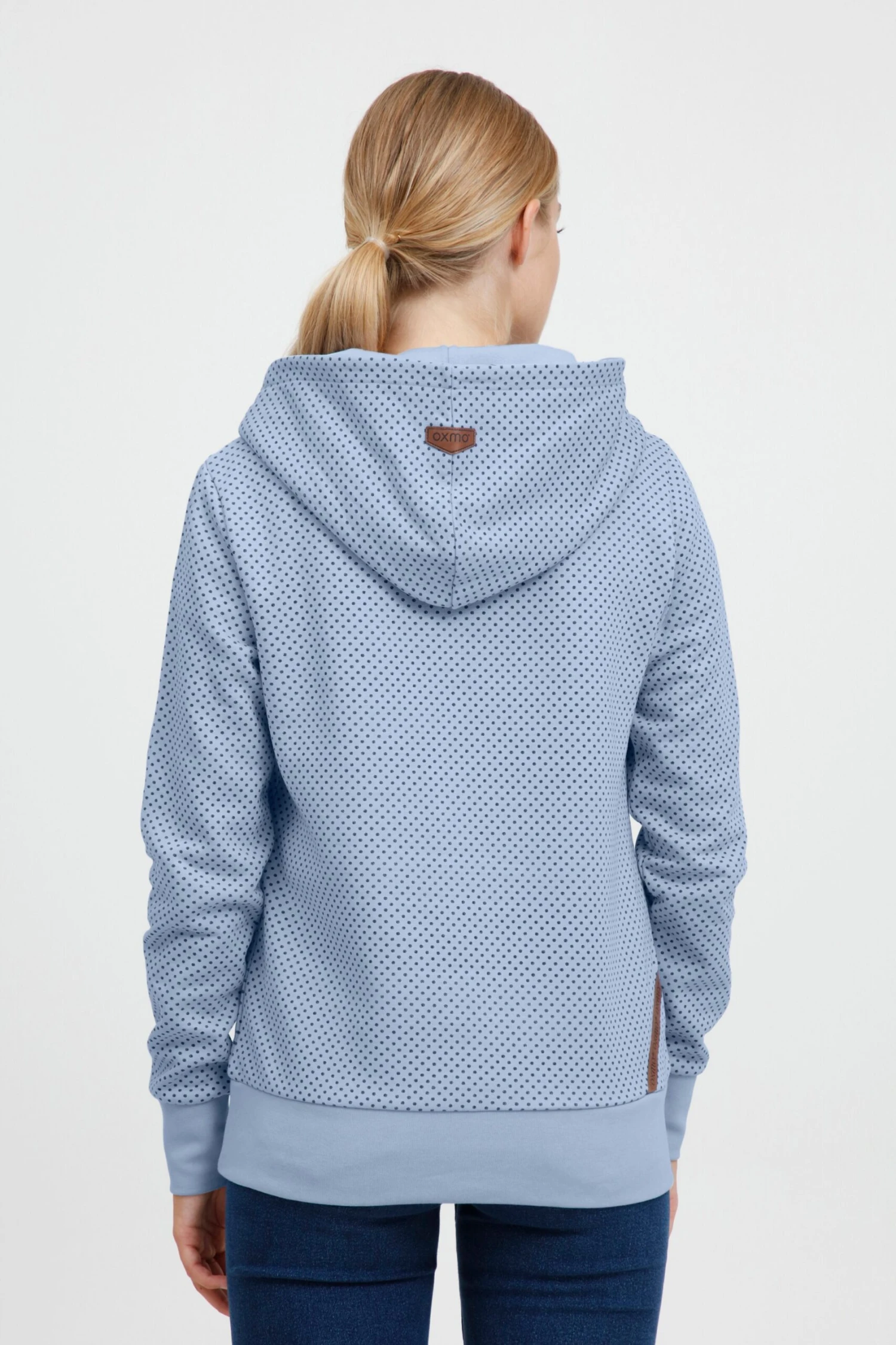 OXMO Pullover Kapuzenpullover Vera Frauen Hellblau – Bild 4