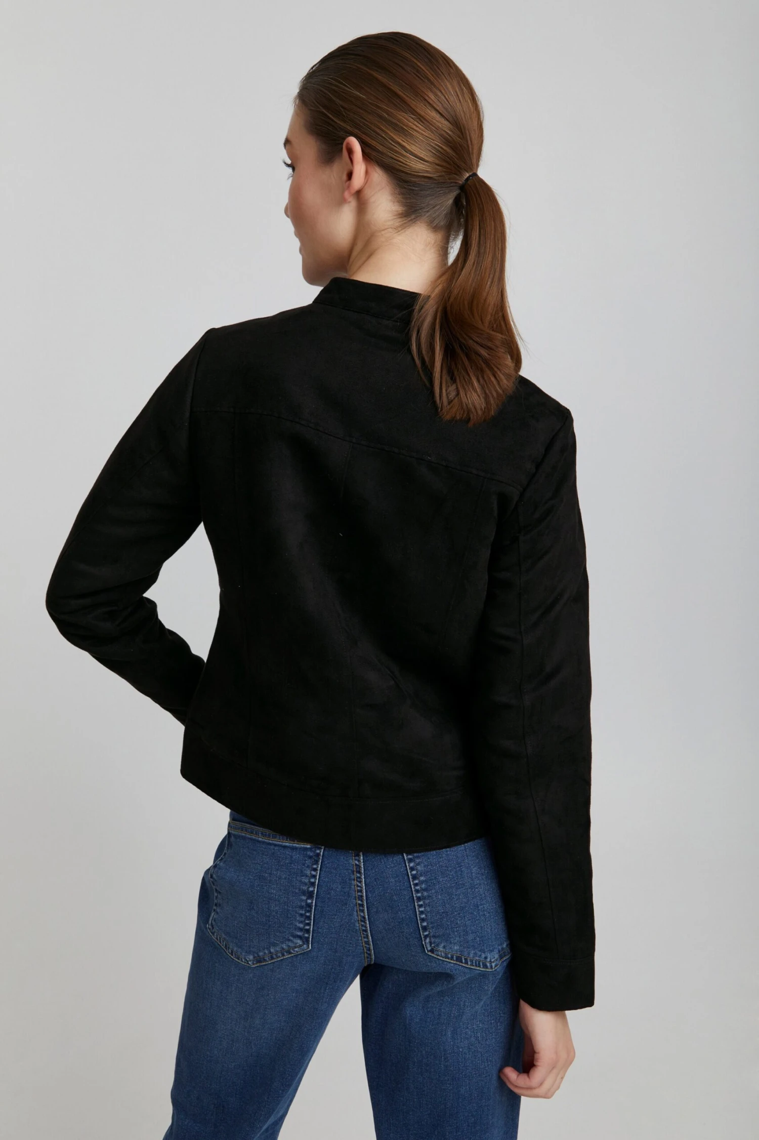 OXMO Lederjacken Jacke Peggy Frauen Schwarz – Bild 4